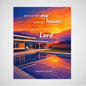 DDS Art Print, 8x10, Bible Verse, Paper Print, Unframed, House Series